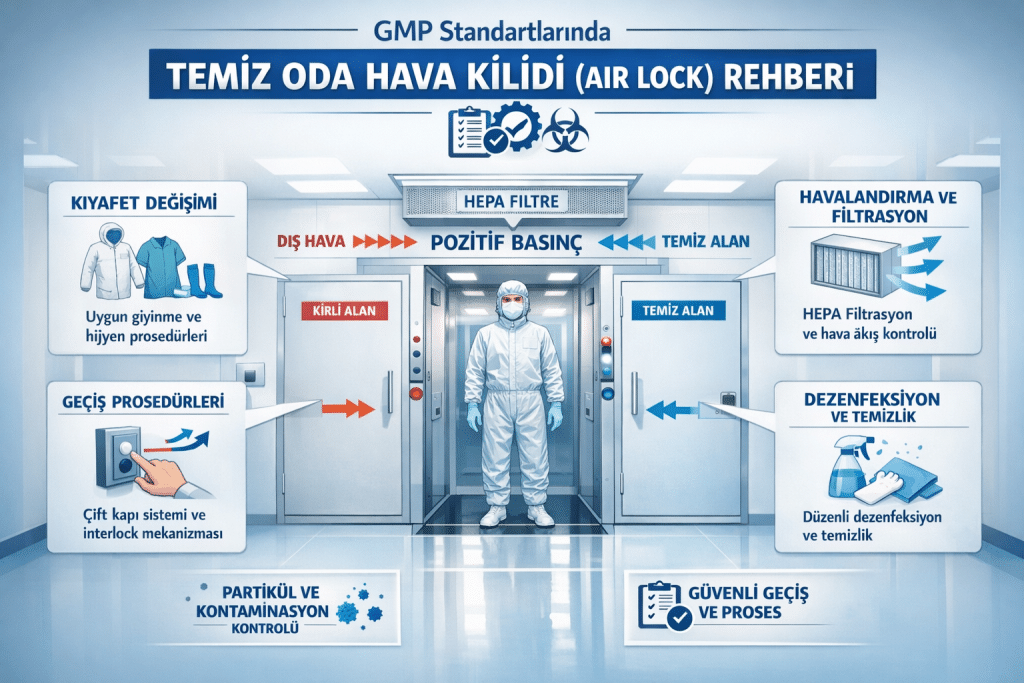 GMP Standartlarında Temiz Oda Hava Kilidi (Air Lock) Rehberi