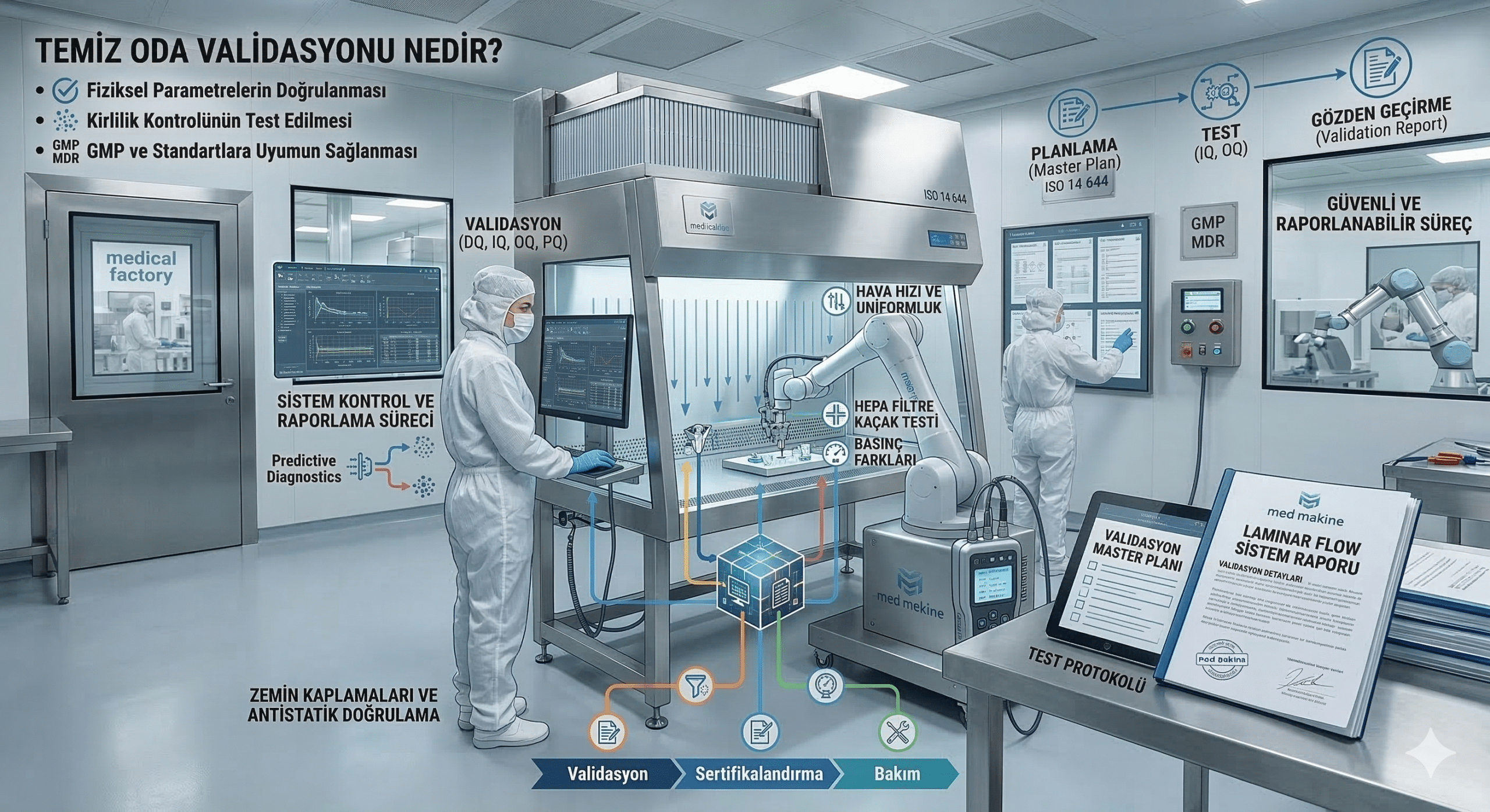 Hangi Testler Cleanroom Validasyonunda Öne Çıkar?