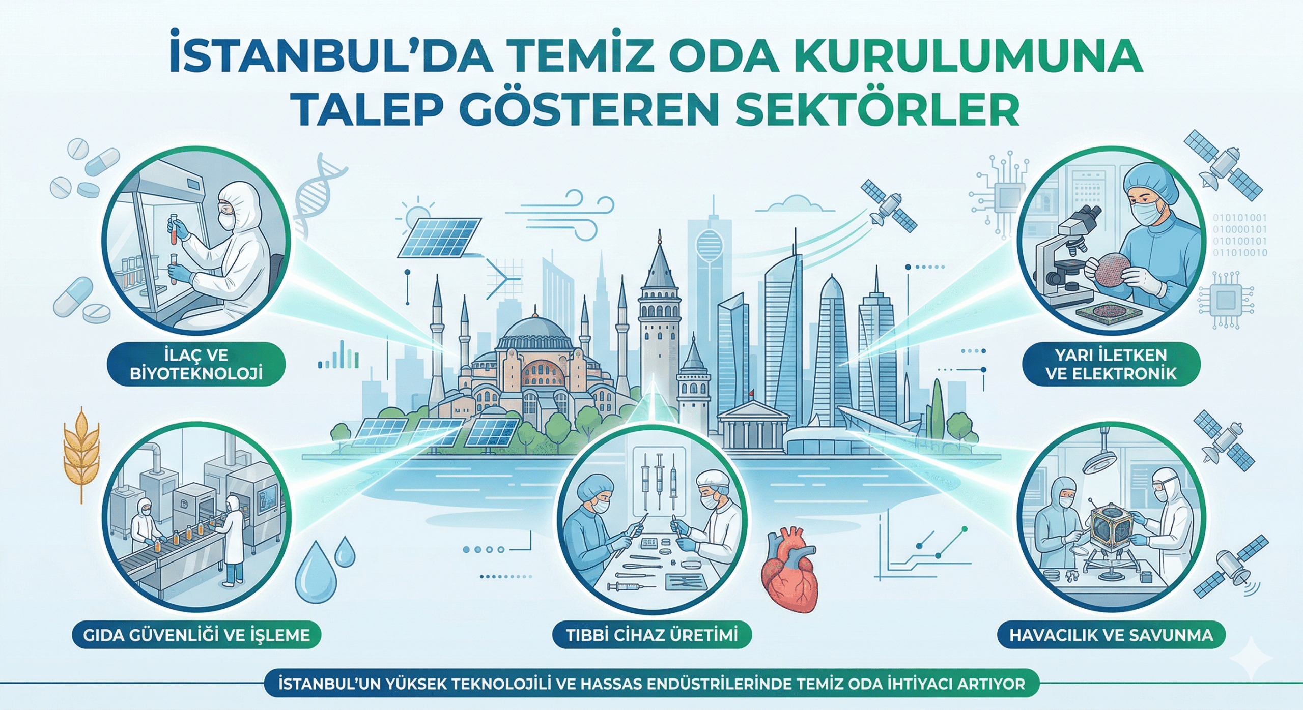 Temiz Oda Kurulumu İstanbul’da Hangi Sektörlerde Daha Çok Talep Görür?