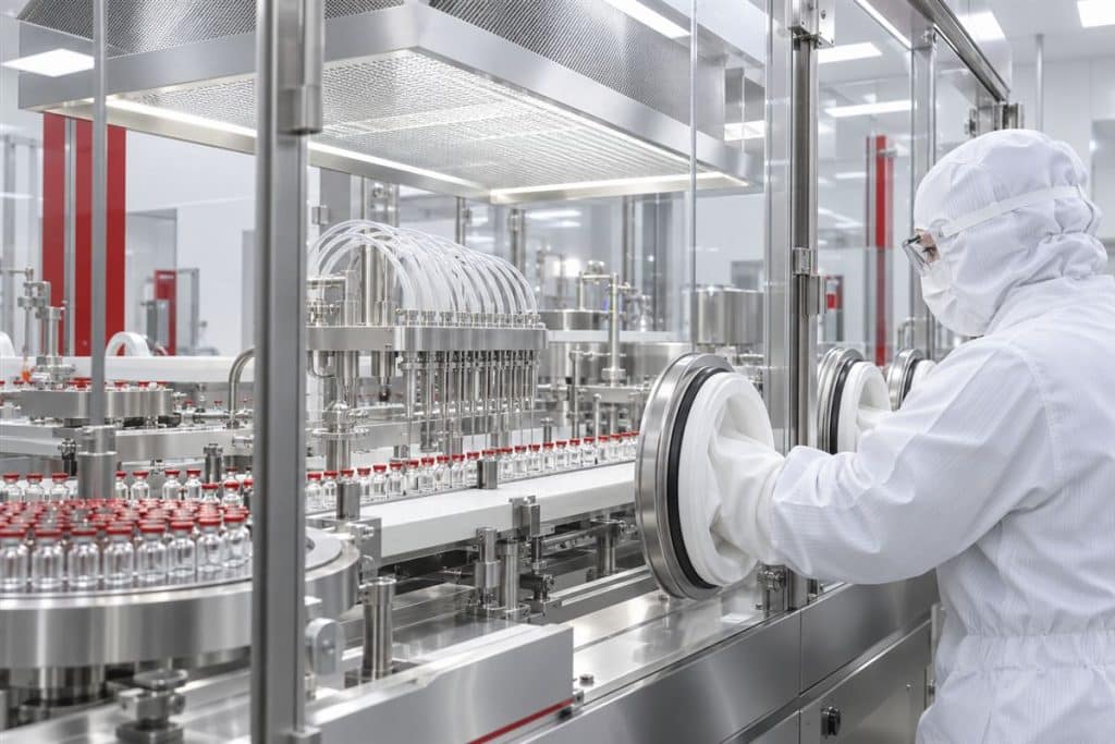 EU GMP Annex 1 kapsamında Grade A aseptik dolum hattı
