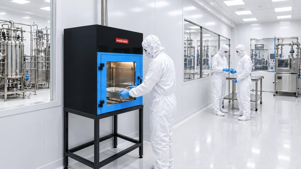 Laboratuvar ortamında aktif pass box sistemi